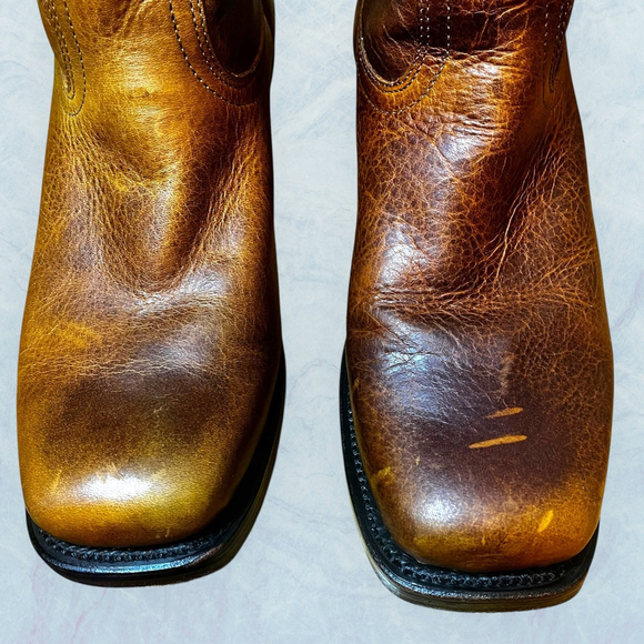 Boulet Vagabond 8674 Cowboy Boots Men’s 7D/Women’s 9 Hillbilly Golden Distress - Picture 12 of 16